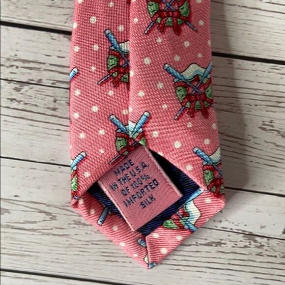NWT Boys Vineyard Vines Christmas wreath oars tie - Picture 3 of 4
